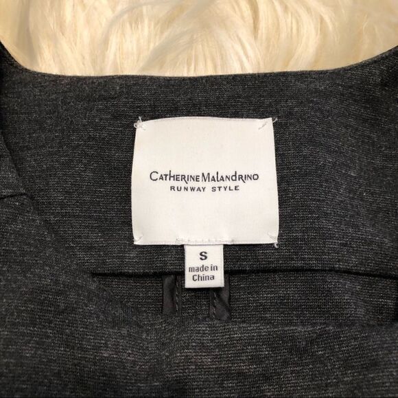 Catherine Malandrino Ponte Moto Jacket charcoal sz small - Picture 4 of 9